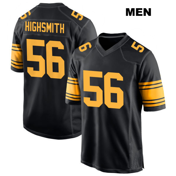 Alternate Alex Highsmith Pittsburgh Steelers Mens Number 56 Stitched Black Game Football Jersey