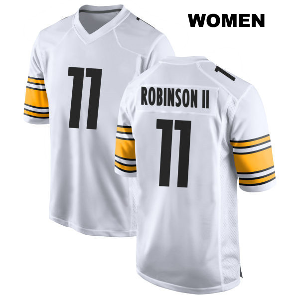 Stitched Allen Robinson II Pittsburgh Steelers Away Womens Number 11 White Game Football Jersey