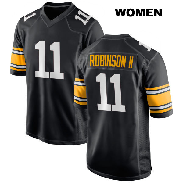 Stitched Allen Robinson II Pittsburgh Steelers Home Womens Number 11 Black Game Football Jersey