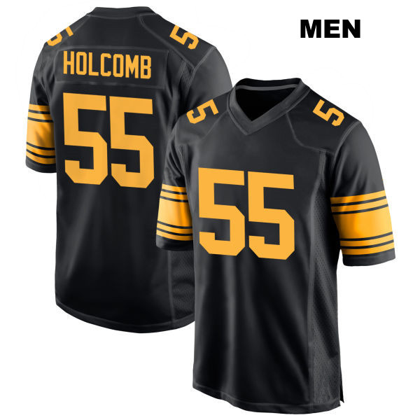 Cole Holcomb Pittsburgh Steelers Alternate Mens Number 55 Stitched Black Game Football Jersey