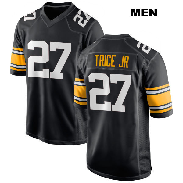 Cory Trice Jr. Stitched Pittsburgh Steelers Mens Home Number 27 Black Game Football Jersey
