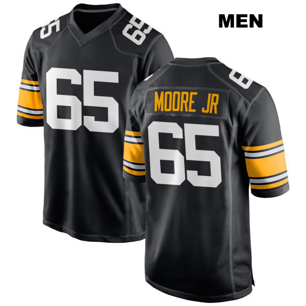 Dan Moore Jr. Pittsburgh Steelers Mens Home Number 65 Stitched Black Game Football Jersey