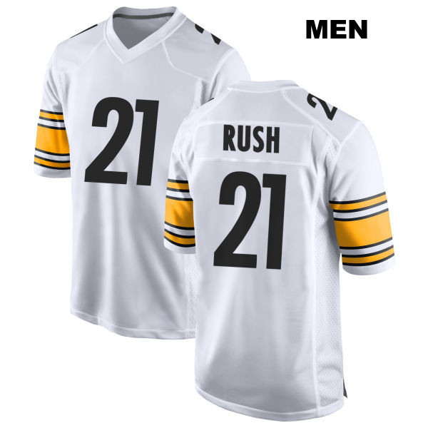 Stitched Darius Rush Away Pittsburgh Steelers Mens Number 21 White Game Football Jersey
