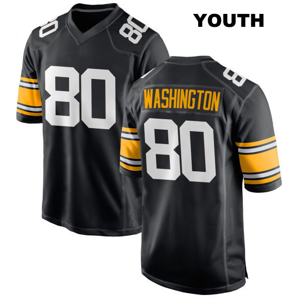 Darnell Washington Pittsburgh Steelers Youth Home Number 80 Stitched Black Game Football Jersey