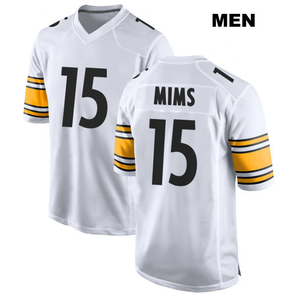 Denzel Mims Stitched Pittsburgh Steelers Away Mens Number 15 White Game Football Jersey