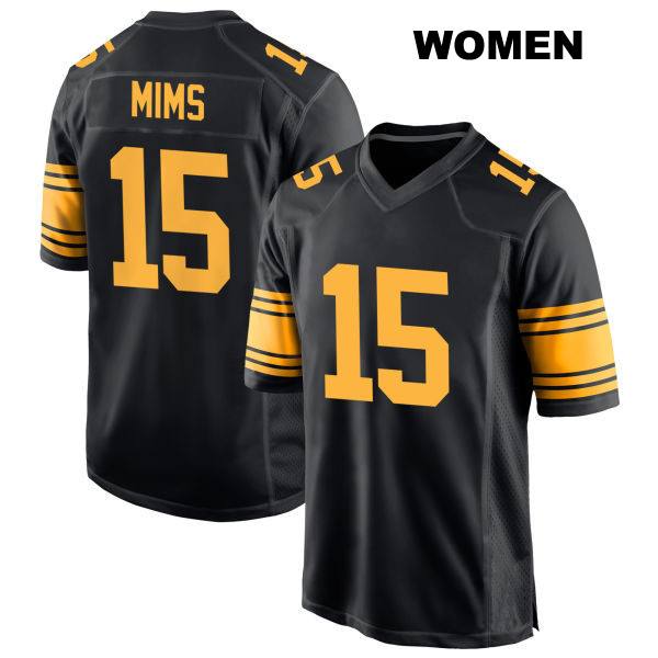 Denzel Mims Alternate Pittsburgh Steelers Womens Stitched Number 15 Black Game Football Jersey