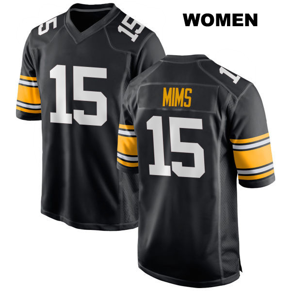Home Denzel Mims Pittsburgh Steelers Stitched Womens Number 15 Black Game Football Jersey