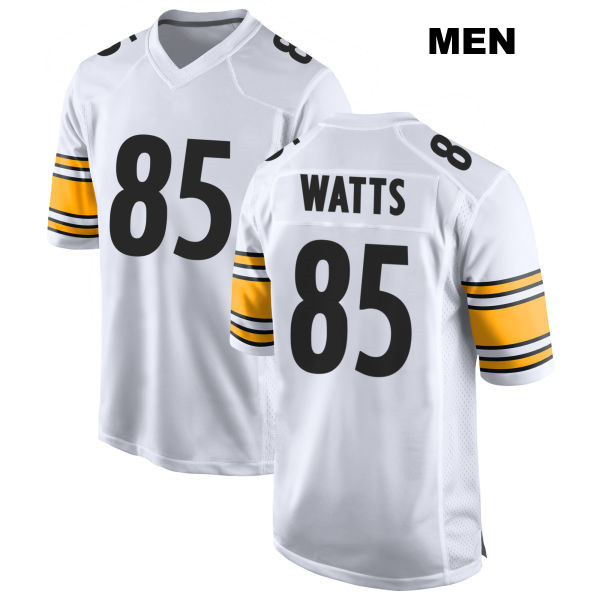 Duece Watts Stitched Pittsburgh Steelers Away Mens Number 85 White Game Football Jersey