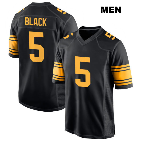 Henry Black Pittsburgh Steelers Alternate Mens Stitched Number 5 Black Game Football Jersey