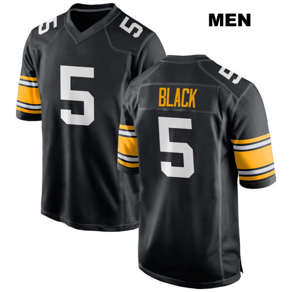 Henry Black Pittsburgh Steelers Stitched Mens Number 5 Home Black Game Football Jersey