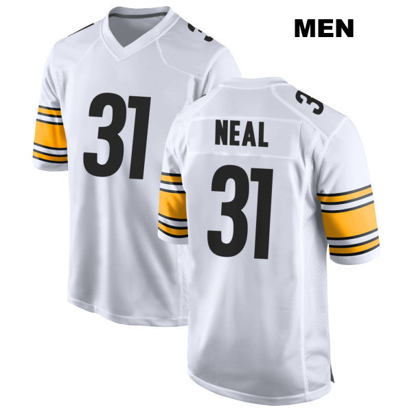 Keanu Neal Stitched Away Pittsburgh Steelers Mens Number 31 White Game Football Jersey