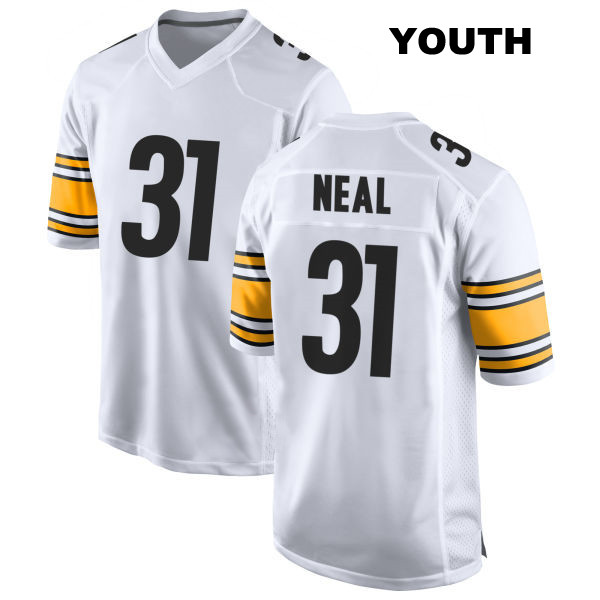 Keanu Neal Pittsburgh Steelers Stitched Youth Away Number 31 White Game Football Jersey