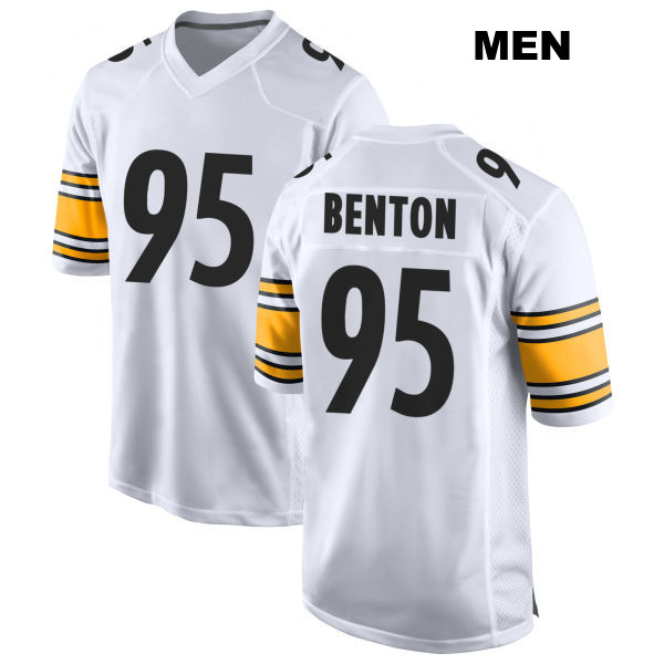 Away Keeanu Benton Pittsburgh Steelers Stitched Mens Number 95 White Game Football Jersey