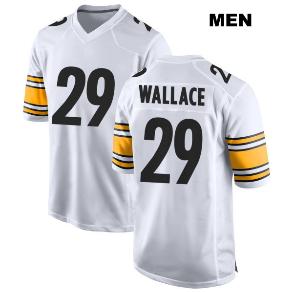 Levi Wallace Pittsburgh Steelers Stitched Away Mens Number 29 White Game Football Jersey
