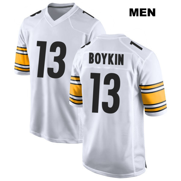Miles Boykin Away Pittsburgh Steelers Stitched Mens Number 13 White Game Football Jersey
