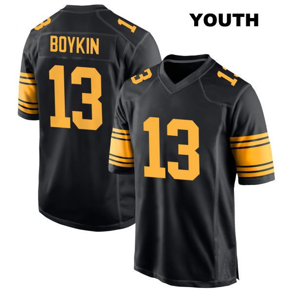 Miles Boykin Pittsburgh Steelers Alternate Youth Stitched Number 13 Black Game Football Jersey