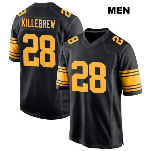 Alternate Miles Killebrew Stitched Pittsburgh Steelers Mens Number 28 Black Game Football Jersey