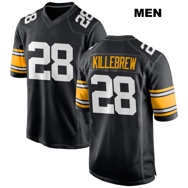 Miles Killebrew Pittsburgh Steelers Home Mens Number 28 Stitched Black Game Football Jersey