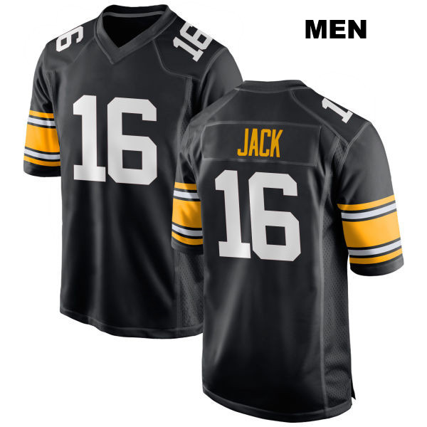 Myles Jack Pittsburgh Steelers Home Mens Number 16 Stitched Black Game Football Jersey