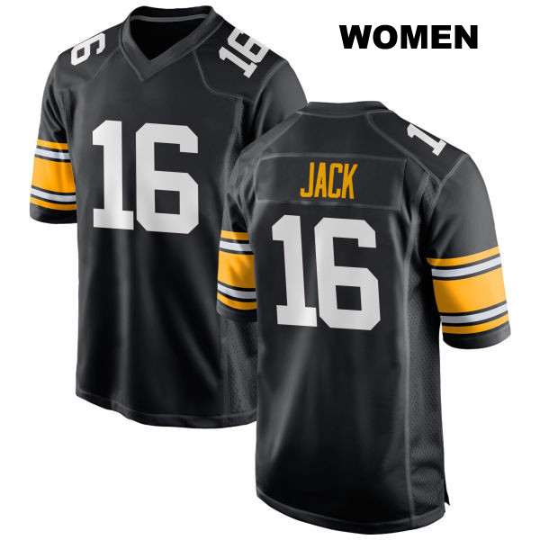 Home Myles Jack Pittsburgh Steelers Womens Number 16 Stitched Black Game Football Jersey