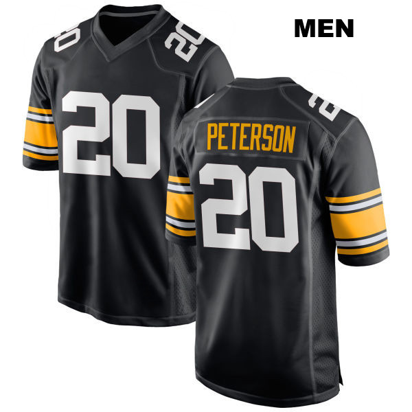 Patrick Peterson Pittsburgh Steelers Mens Home Number 20 Stitched Black Game Football Jersey