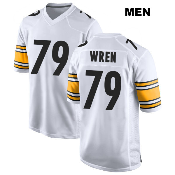 Renell Wren Pittsburgh Steelers Away Mens Number 79 Stitched White Game Football Jersey