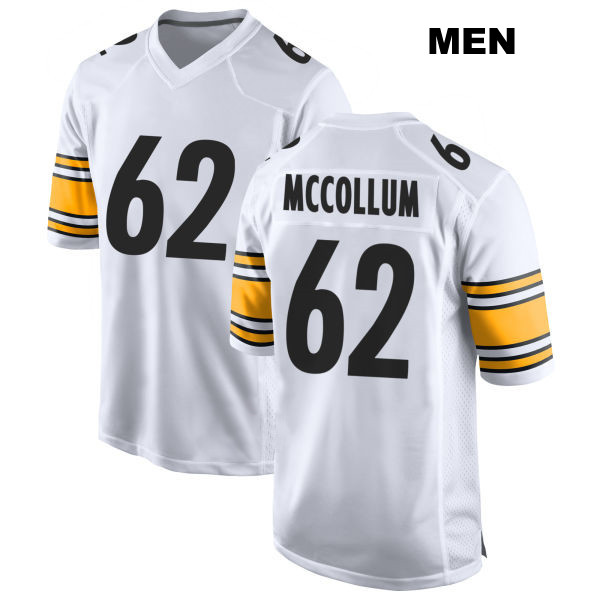 Ryan McCollum Pittsburgh Steelers Stitched Mens Number 62 Away White Game Football Jersey