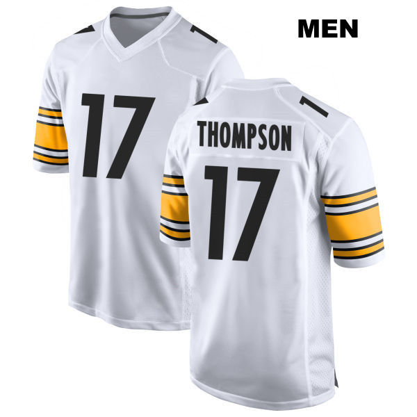 Trenton Thompson Stitched Pittsburgh Steelers Mens Number 17 Away White Game Football Jersey